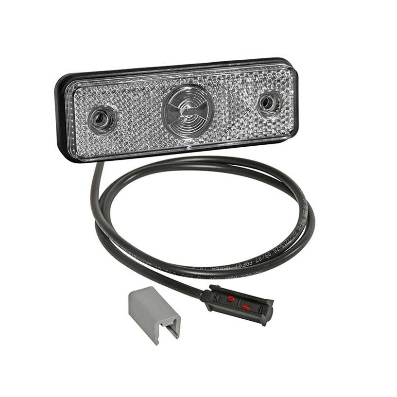 FLATPOINT 1 LED BIANCO 24V CAVO 0,5M P&R