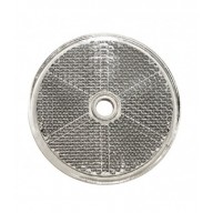 CATADIOTTRO BIANCO TONDO DIAMETRO 60 MM CON FORO FISSAGGIO CONFEZIONE 25PZ