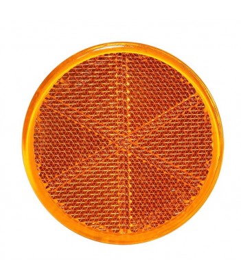 CATADIOTTRO ARANCIONE TONDO 60MM ADESIVO CONFEZIONE 25PZ