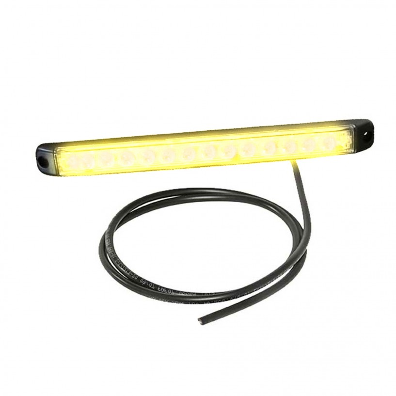 PRO-PENNY LED LATERALE ARANCIONE LENTE TRASPARENTE 12/24V ADESIVO PRO-PENNY LED LATERALE ARANCIONE LENTE TRASPARENTE 12/24V ADESIVO