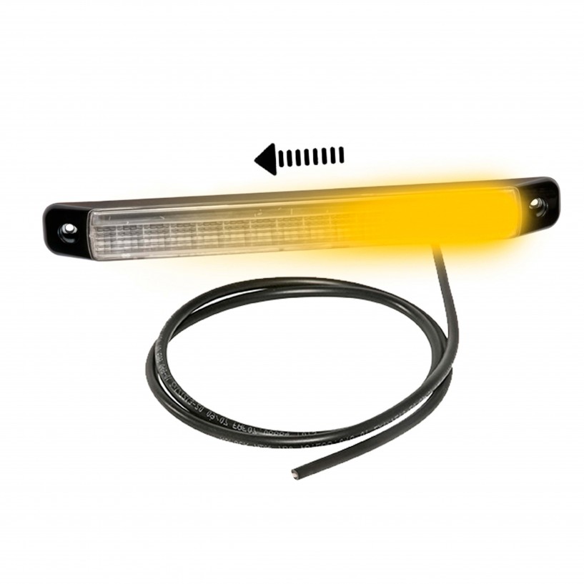LINEPOINT 2 LED INDICATORE DI DIREZIONE DINAMICO SINISTRO 12/24V CAVO 0,5M LINEPOINT 2 LED INDICATORE DI DIREZIONE DINAMICO SINISTRO 12/24V CAVO 0,5M