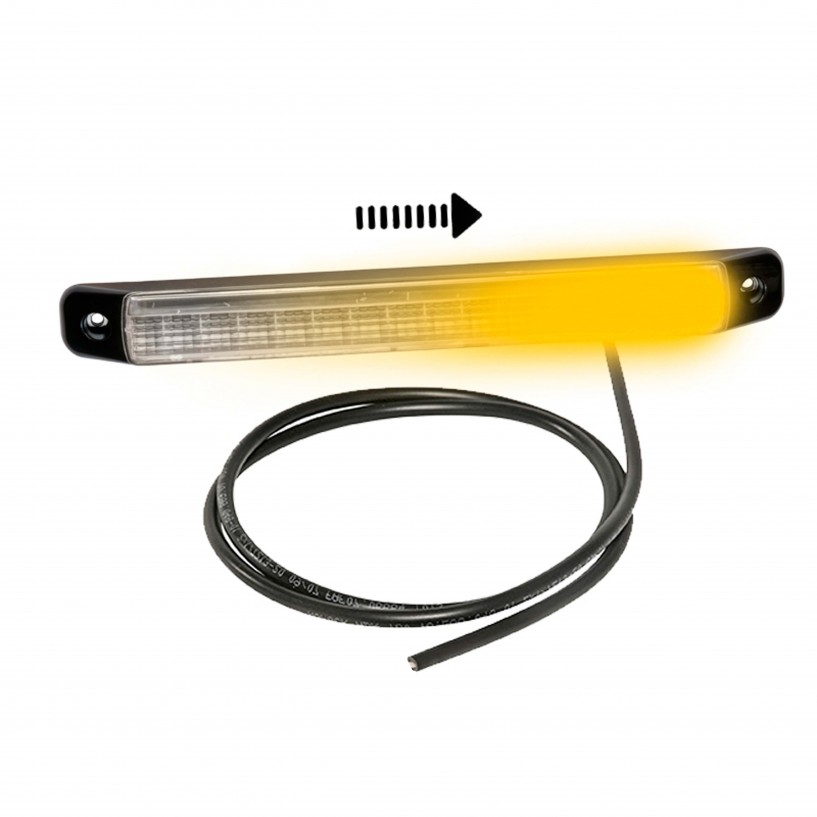 LINEPOINT 2 LED INDICATORE DI DIREZIONE DINAMICO DESTRO 12/24V CAVO 0,5M LINEPOINT 2 LED INDICATORE DI DIREZIONE DINAMICO DESTRO 12/24V CAVO 0,5M