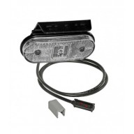 UNIPOINT LED BIANCO 24V CAVO 0,5M P&R CON STAFFA 90° RIVOLTA ANTERIORMENTE