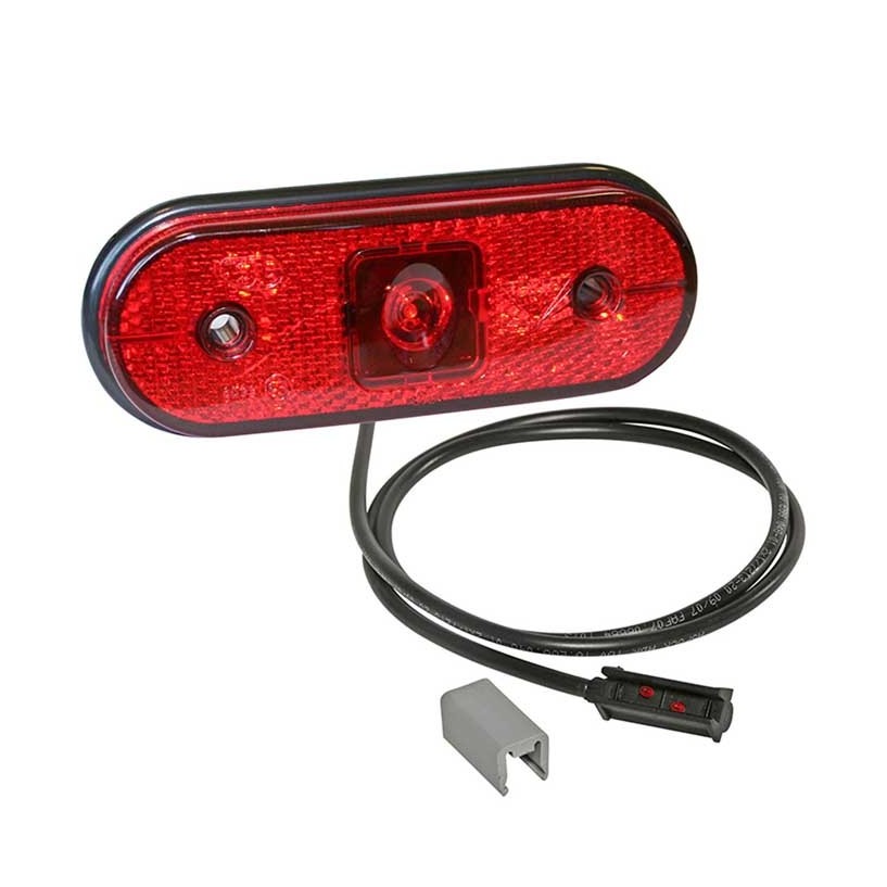 UNIPOINT LED ROSSO 24V CAVO 0,5M P&R