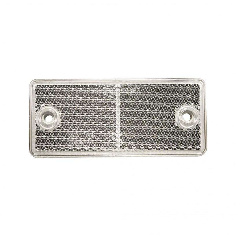 CATADIOTTRO BIANCO RETTANGOLARE 90X40MM CONFEZIONE 25PZ
