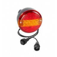 FANALE 3 FUNZIONI 12/24V TONDO LED 2 CONNETTORE 7 POLI