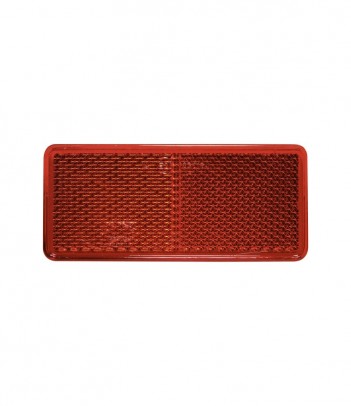 CATADIOTTRO RETTANGOLARE ROSSO 90x40MM ADESIVO CONFEZIONE 25PZ