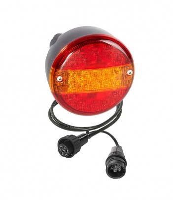 FANALE 3 FUNZIONI 12/24V TONDO LED 2 CONNETTORE 7 POLI