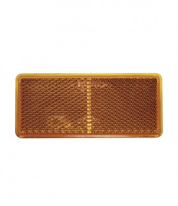 CATADIOTTRO RETTANGOLARE ARANCIO 90X40MM ADESIVO CONFEZIONE 25PZ