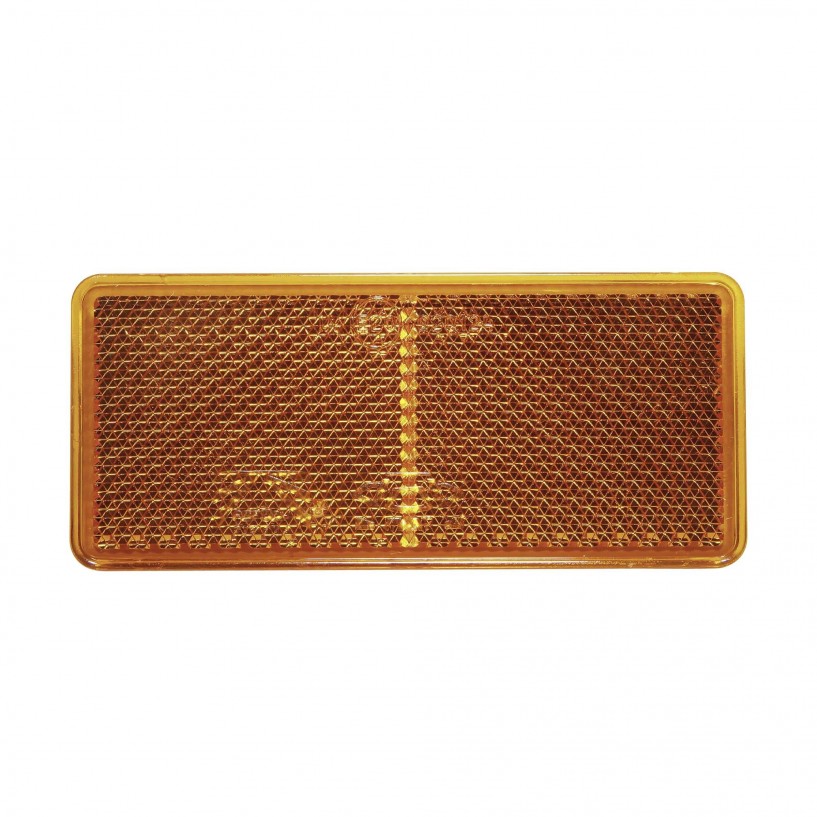 CATADIOTTRO RETTANGOLARE ARANCIO 90X40MM ADESIVO CONFEZIONE 25PZ CATADIOTTRO RETTANGOLARE ARANCIO 90X40MM ADESIVO CONFEZIONE 25PZ