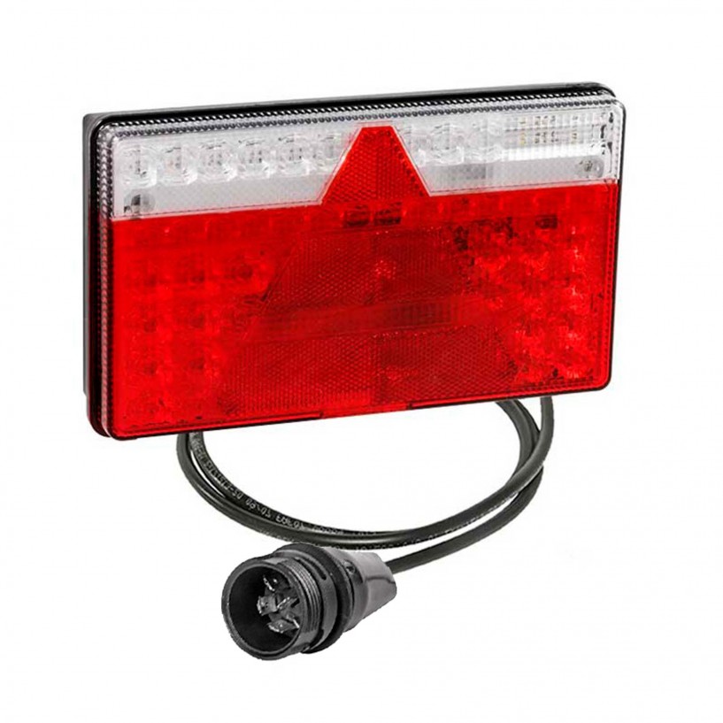 MULTILED 2 BASSO DESTRO 12/24V CONNETTORE 7 POLI ASPOCK