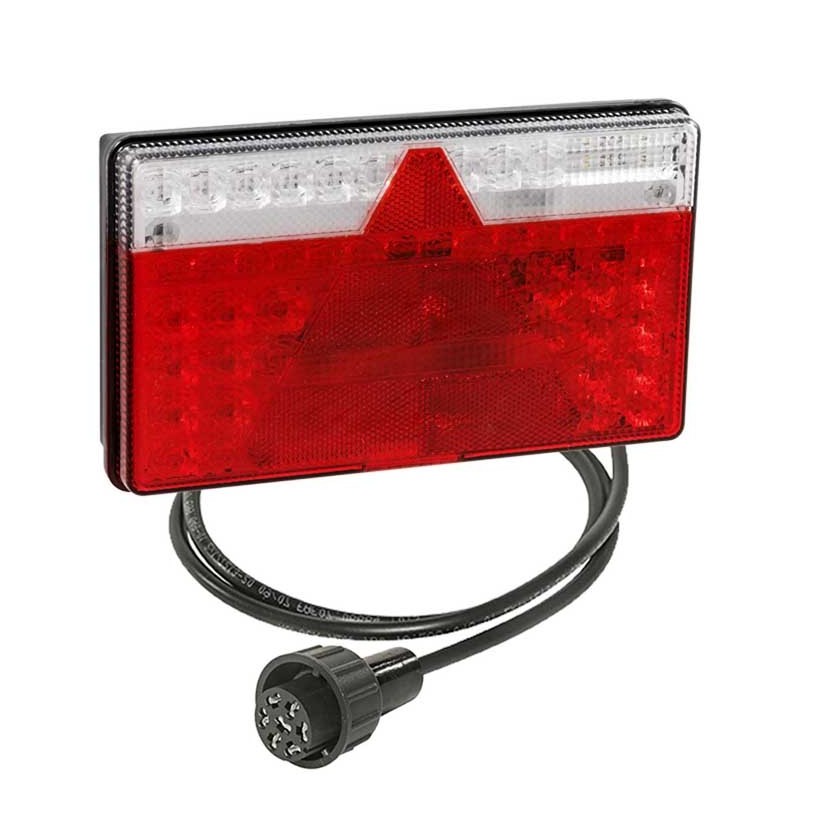 MULTILED 2 BASSO SINISTRO 12/24V CONNETTORE A BIONETTA 7 POLI ASPOCK