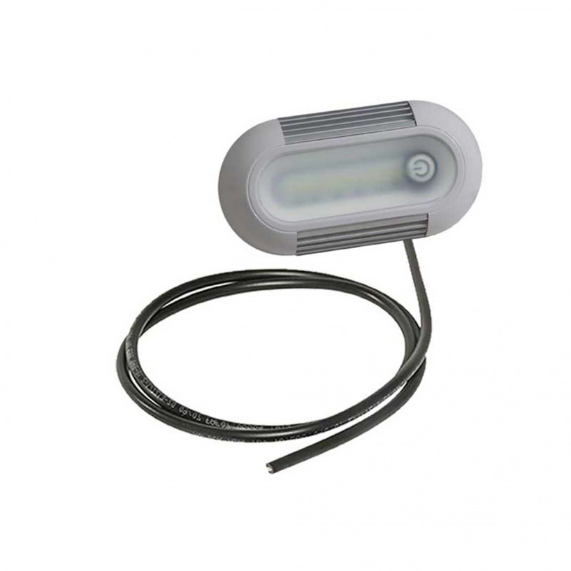 INPOINT 3 LED OVALE CORTO 12/24V 700 LUMEN CON INTERRUTTORE