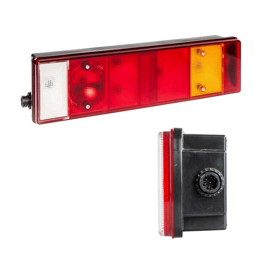 FANALE 7 FUNZIONI SINISTRO CON LUCE TARGA APPLICAZIONE MAN/RENAULT/DAF