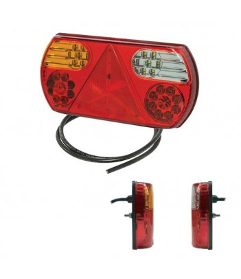 FANALE SINISTRO LED 12-24V CON TRIANGOLO