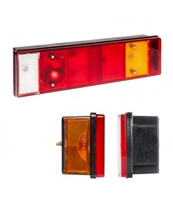 FANALE 7 FUNZIONI SINISTRO CON LUCE TARGA APPLICAZIONE DAF