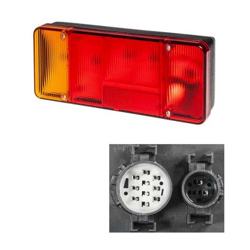 FANALE SINISTRO CON RETRONEBBIA APPLICAZIONE EUROCARGO/DAILY IVECO 10 POLI FANALE SINISTRO CON RETRONEBBIA APPLICAZIONE EUROCARGO/DAILY IVECO 10 POLI