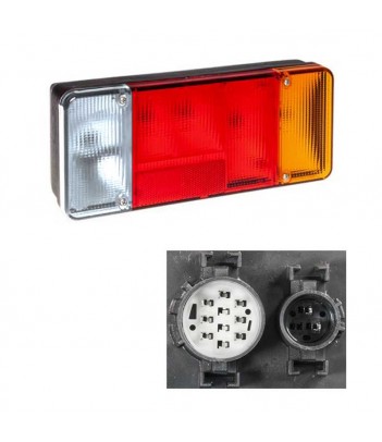 FANALE DESTRO CON RETROMARCIA APPLICAZIONE EUROCARGO/DAILY IVECO 10 POLI