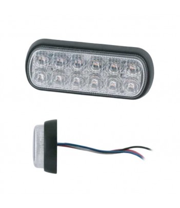 DIREZIONALE RETTANGOLARE LED ARANCIONE 12/24V