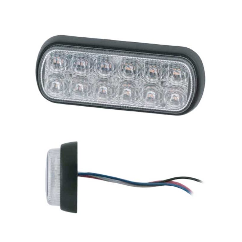 DIREZIONALE RETTANGOLARE LED ARANCIONE 12/24V