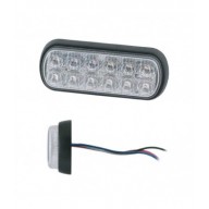 DIREZIONALE RETTANGOLARE LED ARANCIONE 12/24V