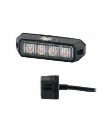 STROBO AMBRA 4 LED 10-30V CAVO 0,1