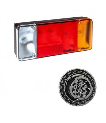 FANALE DESTRO CON RETROMARCIA APPLICAZIONE EUROCARGO/DAILY IVECO 7 POLI