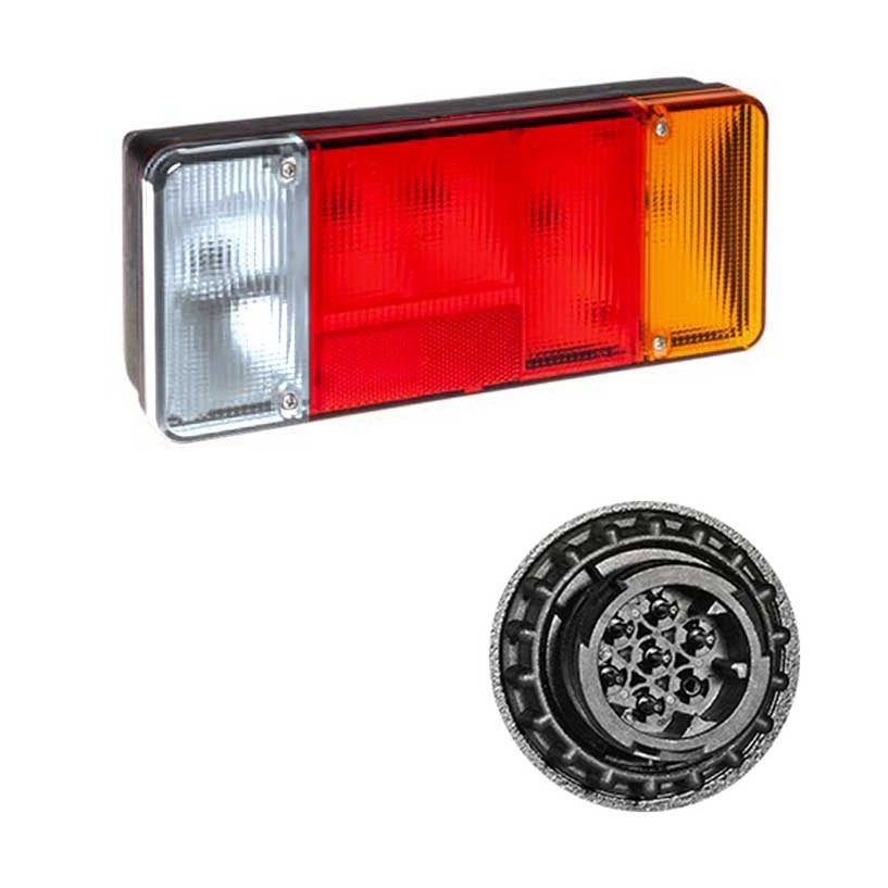 FANALE DESTRO CON RETROMARCIA APPLICAZIONE EUROCARGO/DAILY IVECO 7 POLI FANALE DESTRO CON RETROMARCIA APPLICAZIONE EUROCARGO/DAILY IVECO 7 POLI