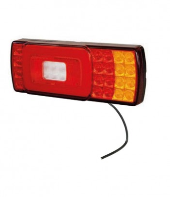 FANALE POSTERIORE SINISTRO E DESTRO A LED 12-24V CON CAVO SGUAINATO DA 0,3 M - SENZA CATADIOTTRO TRIANGOLARE