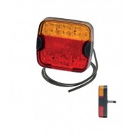 FANALE 3 FUNZIONI LED QUADRATO 12/24V