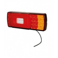 FANALE POSTERIORE SINISTRO E DESTRO A LED 12-24V CON CAVO SGUAINATO DA 0,3 M - SENZA CATADIOTTRO TRIANGOLARE