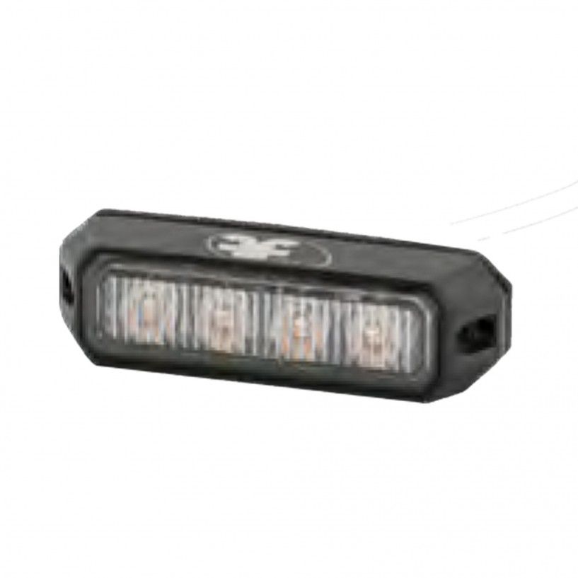 STROBO AMBRA 4 LED 10-30V CAVO 0,1