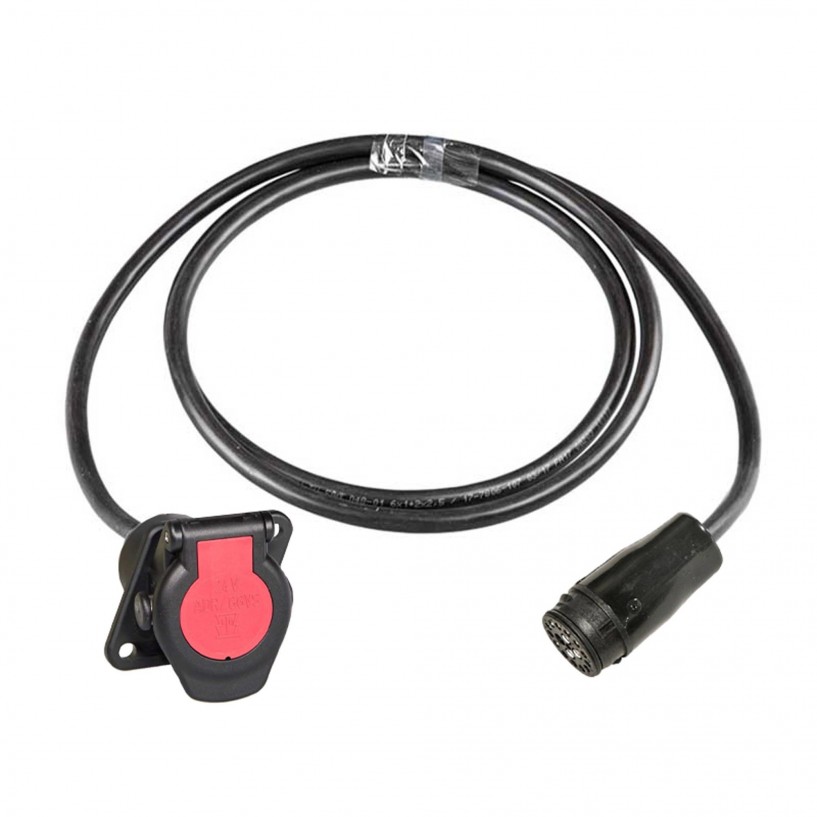 PRESA 15 POLI CON CAVO 15 POLI DA 0,6 M E CONNETTORE ASS3 FEMMINA