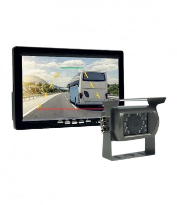 KIT VIDEO MONITOR 7 POLLICI TELECAMERA NERA E CAVO