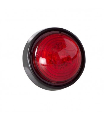 LUCE POSIZIONE ROSSA LED TONDA 12/24V