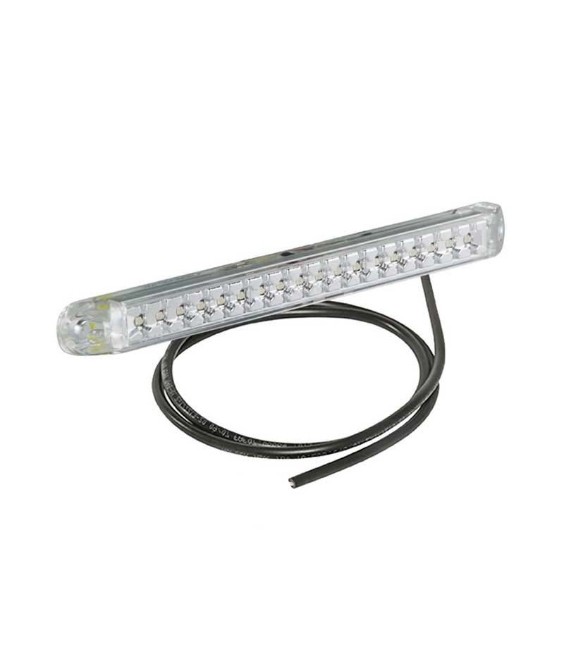 Luce Ingombro Arancione 3 LED 85x29mm Lente Trasparente 12V/24V Lucidity  26260