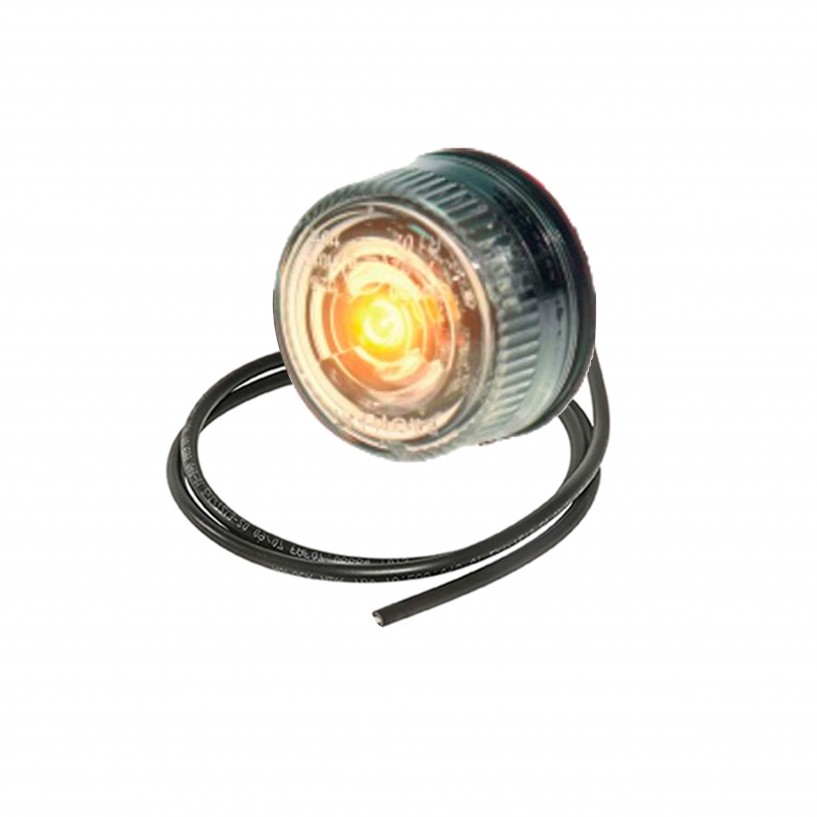PRO-PENNY LED LATERALE ARANCIONE LENTE TRASPARENTE 12/24V ADESIVO PRO-PENNY LED LATERALE ARANCIONE LENTE TRASPARENTE 12/24V ADESIVO