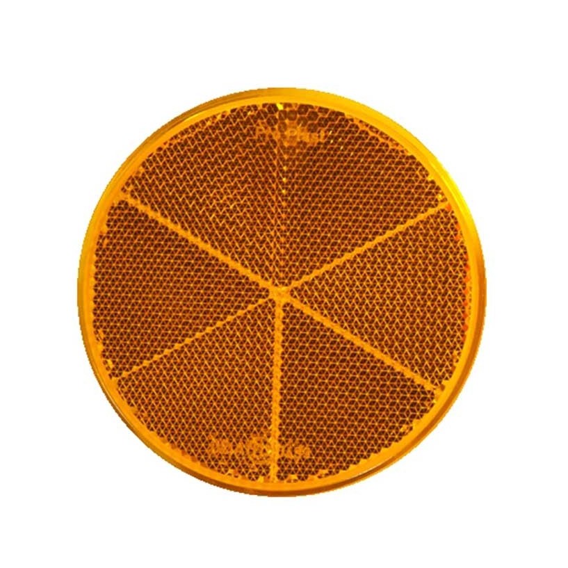 CATADIOTTRO TONDO ARANCIONE 80MM CONFEZIONE 25PZ