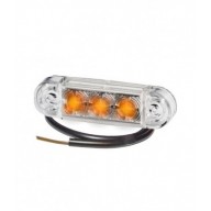 PRO-SLIM LED ARANCIONE LENTE TRASPARENTE 24V