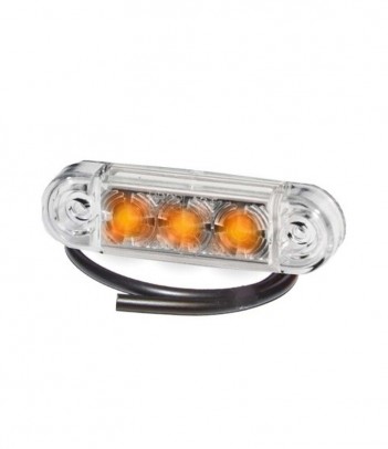 PRO-SLIM 12V LED ARANCIONE LENTE TRASPARENTE