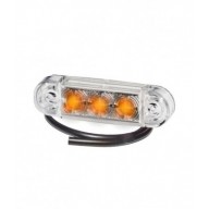 PRO-SLIM 12V LED ARANCIONE LENTE TRASPARENTE