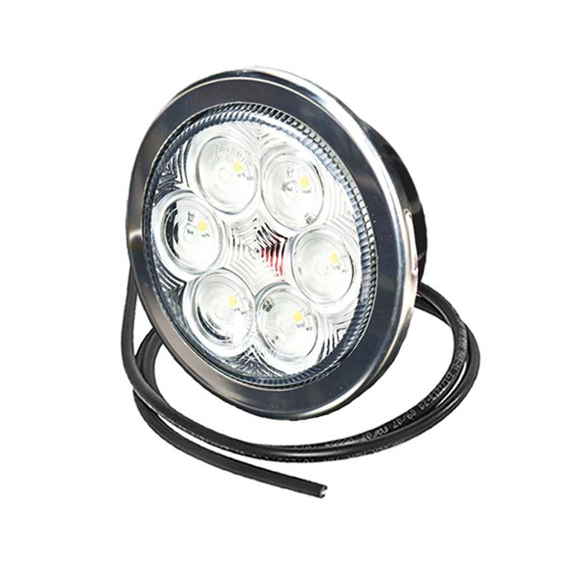 LUCE INGOMBRO LED ARANCIO 12/24 V CON CAVO 0.5 MT E CLICK-IN CON