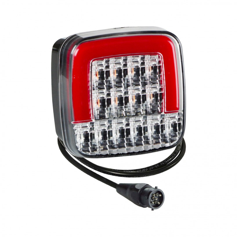 PRO-SQUARE 3F LED 12V CAVO 0,5M CONNETTORE 5 POLI E LCG