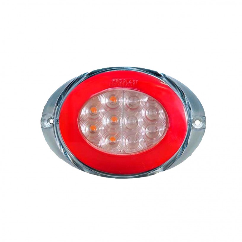 PRO-OVAL LED 3 FUNZIONI STOP POSIZIONE E FRECCIA 12/24V