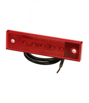 PRO-SUPER-FLAT ROSSO LED 12/24V CAVO 0,5M