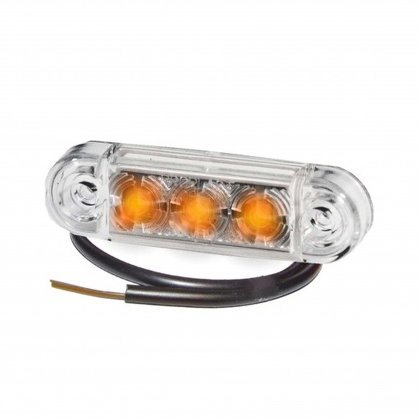 PRO-SLIM LED ARANCIONE LENTE TRASPARENTE 24V PRO-SLIM LED ARANCIONE LENTE TRASPARENTE 24V