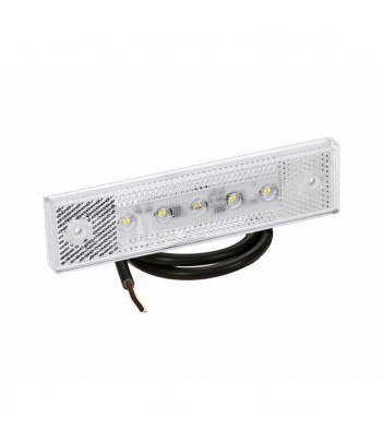 PRO-SUPER-FLAT BIANCO LED 12/24V CAVO 0,5M FISSAGGIO ADESIVO