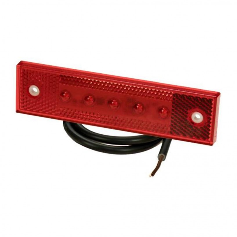 PRO-SUPER-FLAT ROSSO LED 12/24V CAVO 0,5M