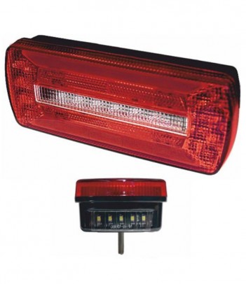 PRO-RAIL LED 12/24V 5 FUNZIONI CAVO 2M LUCE TARGA E LATERALE