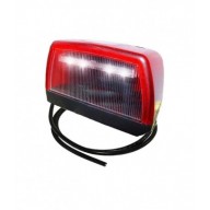 LUCE TARGA LED 24V CON LUCE POSIZIONE ROSSA